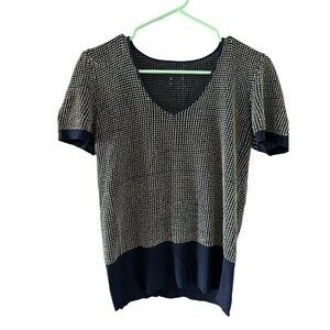 Rare Giorgio Armani Borgo 21 Designer Silk Blouse Vintage Preppy Classic
